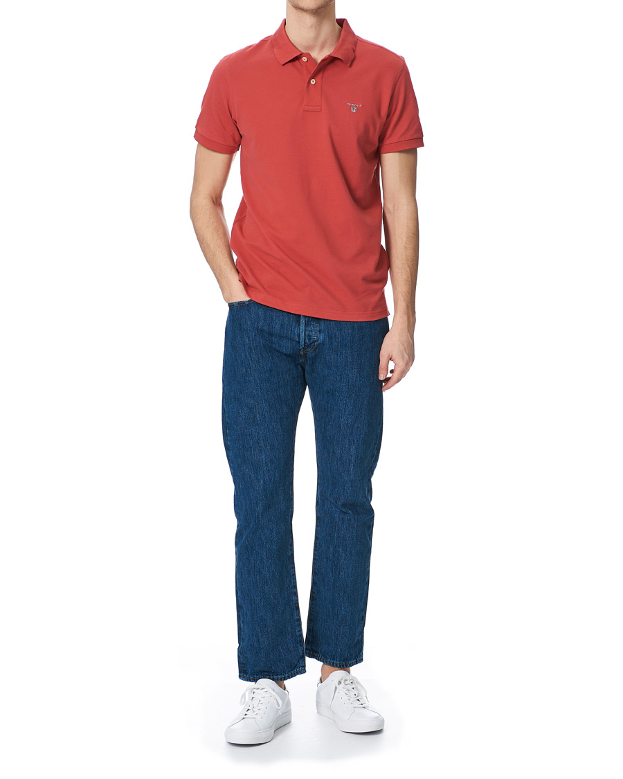 Herre | Polotrøjer | GANT | The Original Polo Cardinal Red