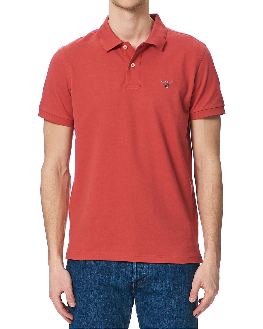 Herre | Polotrøjer | GANT | The Original Polo Cardinal Red