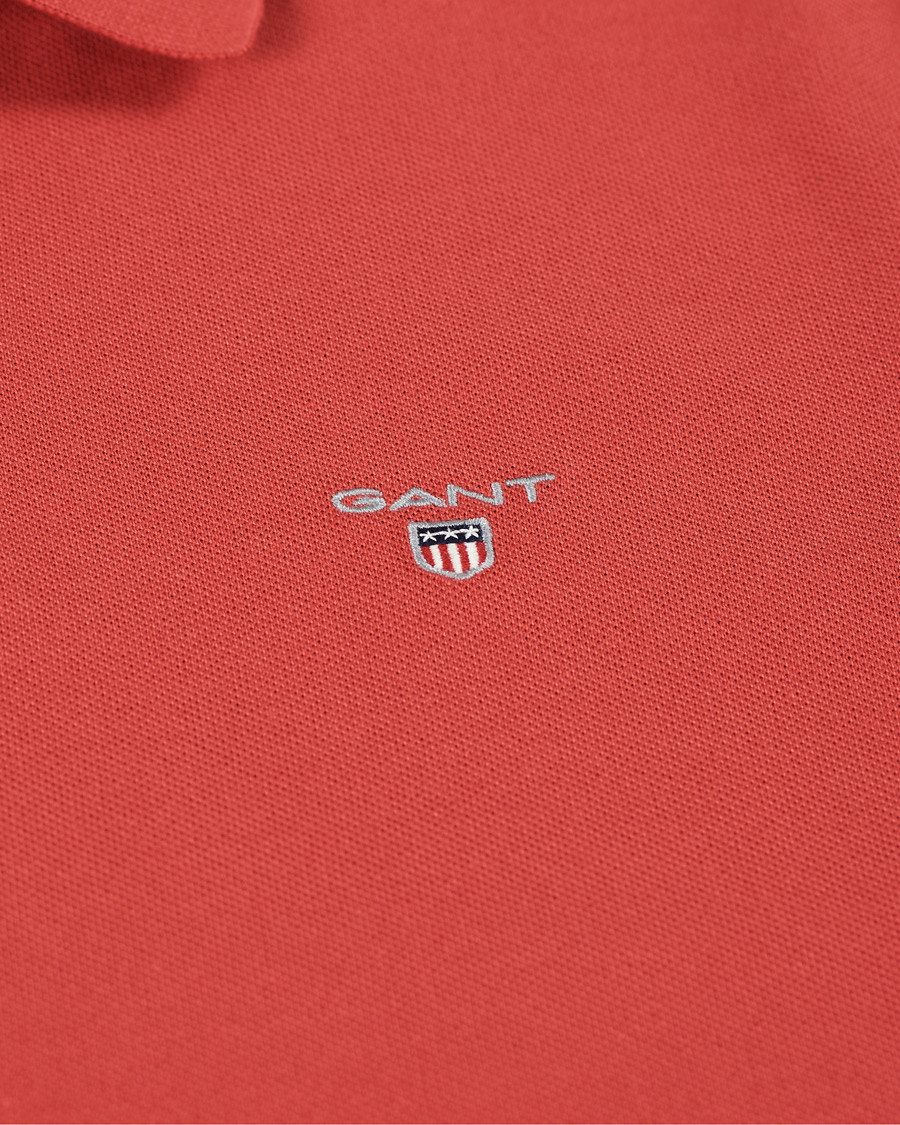 Herre | Polotrøjer | GANT | The Original Polo Cardinal Red