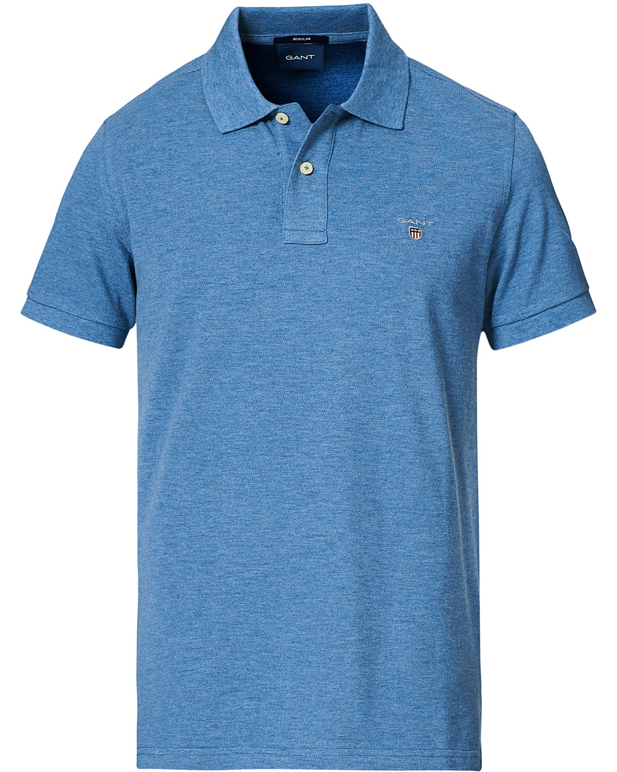 Herre | Polotrøjer | GANT | The Original Polo Denim Blue Melange