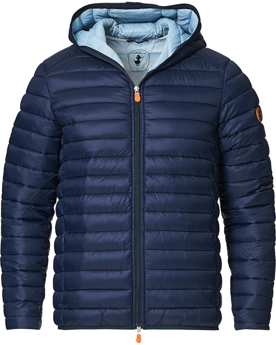 Herre | Jakker | Save The Duck | Donald Lightweight Padded Hooded Jacket Navy
