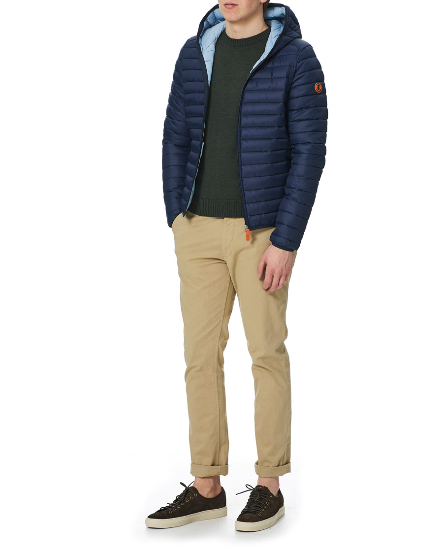 Herre | Jakker | Save The Duck | Donald Lightweight Padded Hooded Jacket Navy