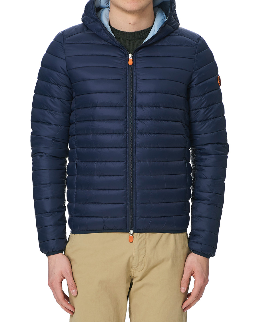 Herre | Jakker | Save The Duck | Donald Lightweight Padded Hooded Jacket Navy