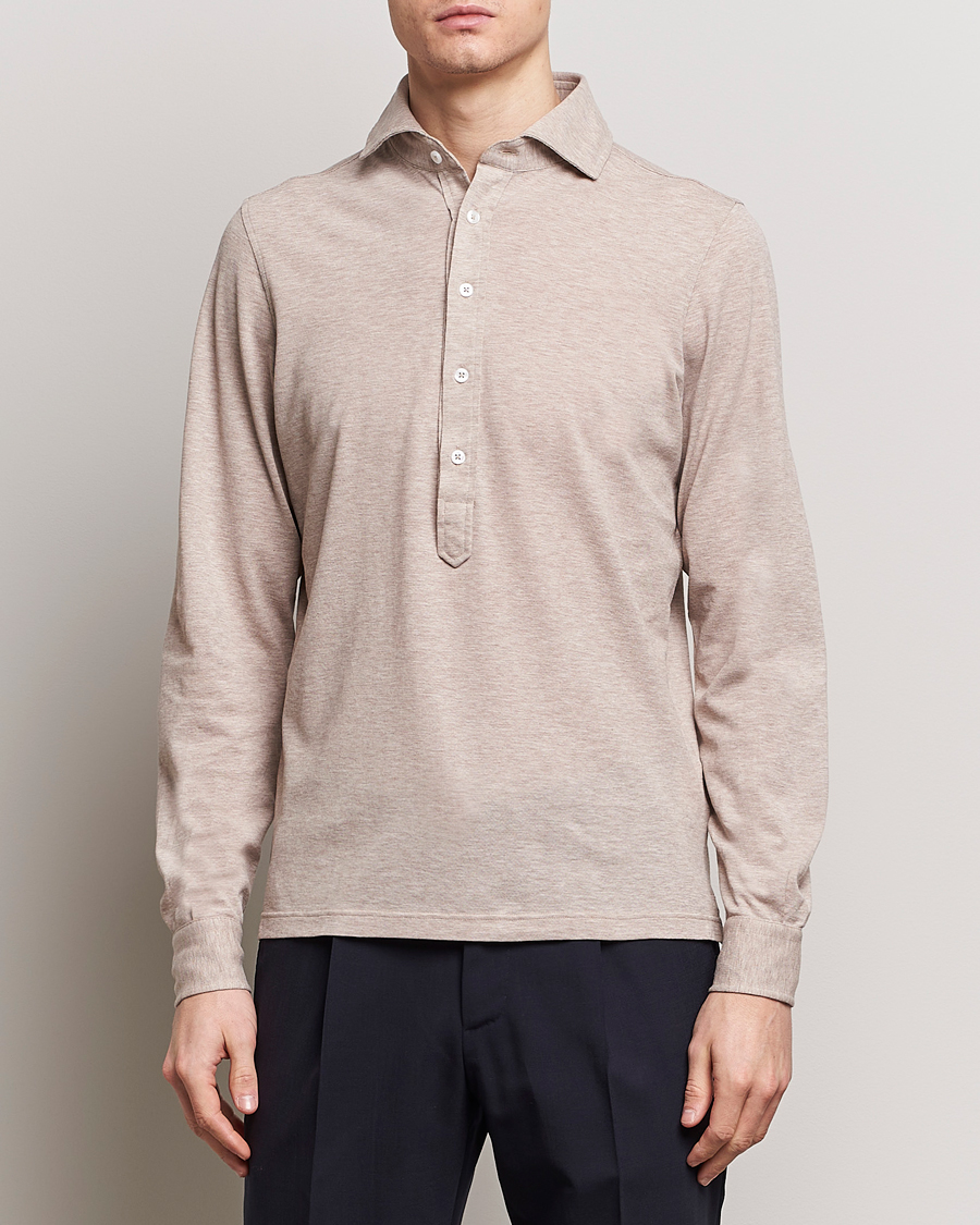 Herre | Gamle produktbilleder | Gran Sasso | Popover Shirt Beige