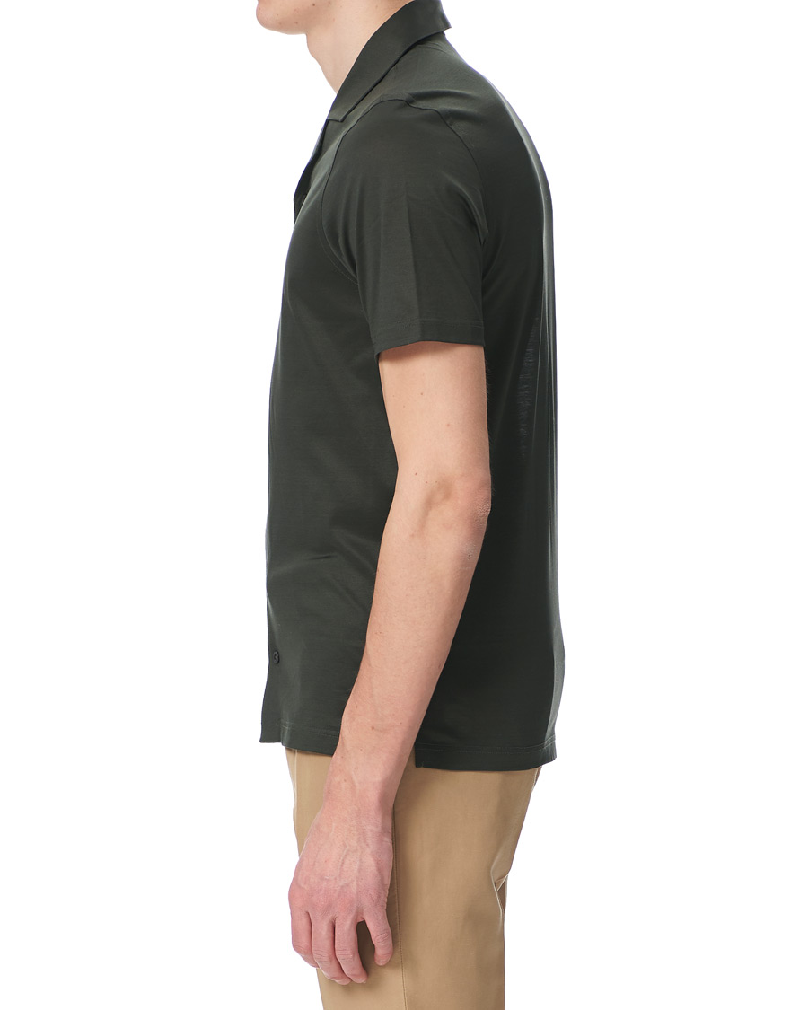 Herre | Polotrøjer | Gran Sasso | Mercirized Cotton Bowling Shirt Green