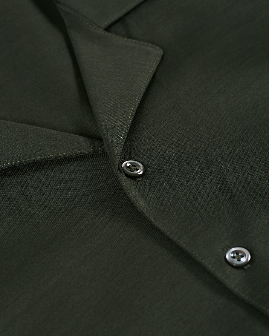 Herre | Polotrøjer | Gran Sasso | Mercirized Cotton Bowling Shirt Green