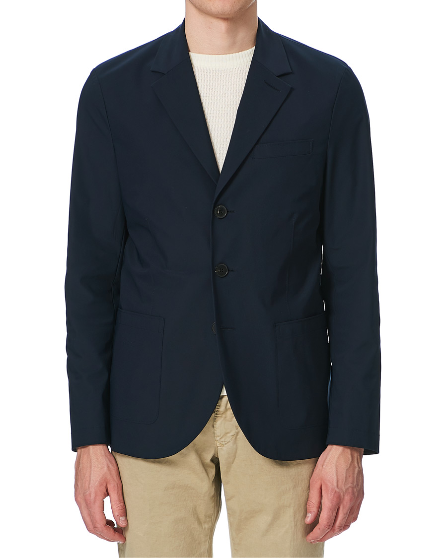 Herre | Blazere & jakker | Harris Wharf London | Light Technic Travel Blazer Dark Blue