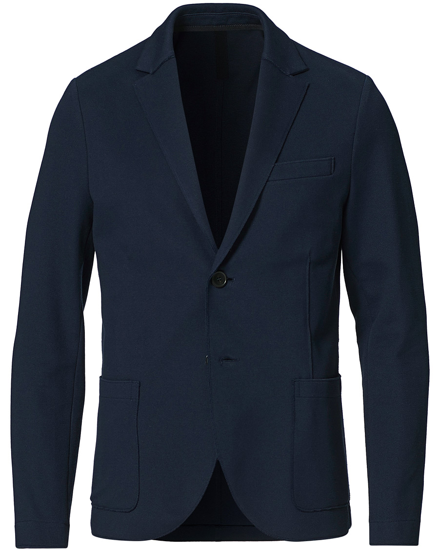 Herre | Blazere & jakker | Harris Wharf London | Stretch Piquet Blazer Navy