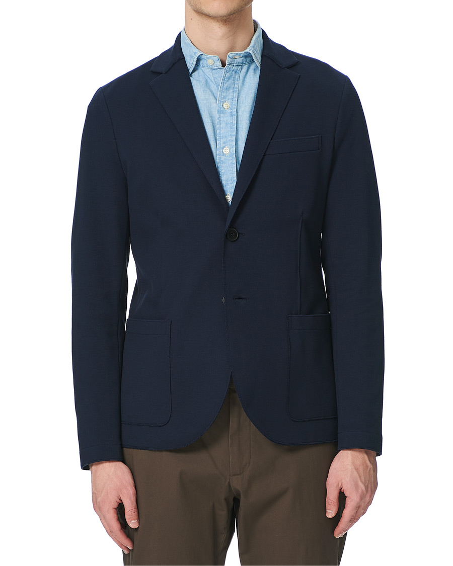 Herre | Blazere & jakker | Harris Wharf London | Stretch Piquet Blazer Navy