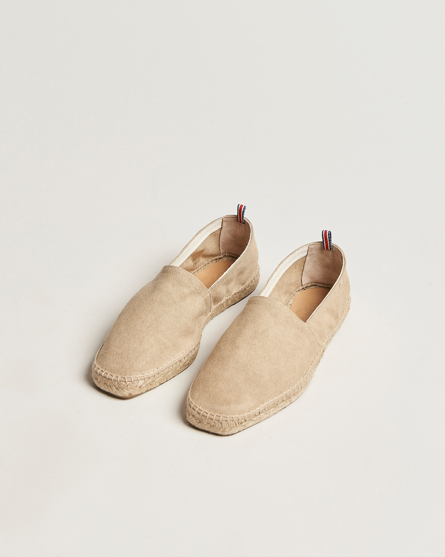 Herre | Espadrillos | Castañer | Pablo Washed Canvas Espadrilles Sand