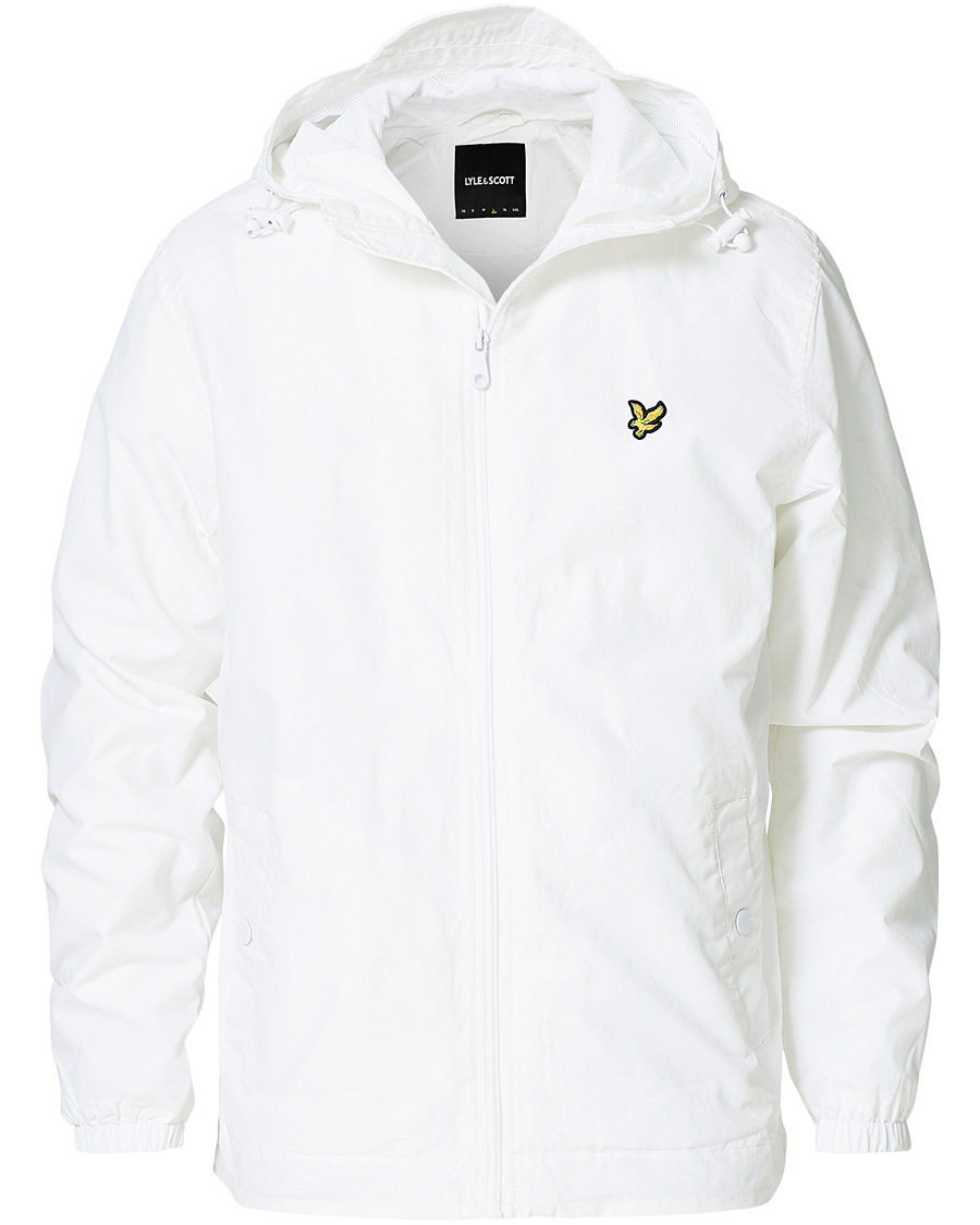 Herre | Jakker | Lyle & Scott | Zip Through Hooded Jacket White