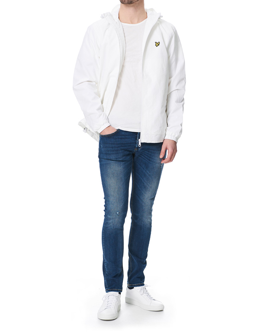 Herre | Jakker | Lyle & Scott | Zip Through Hooded Jacket White