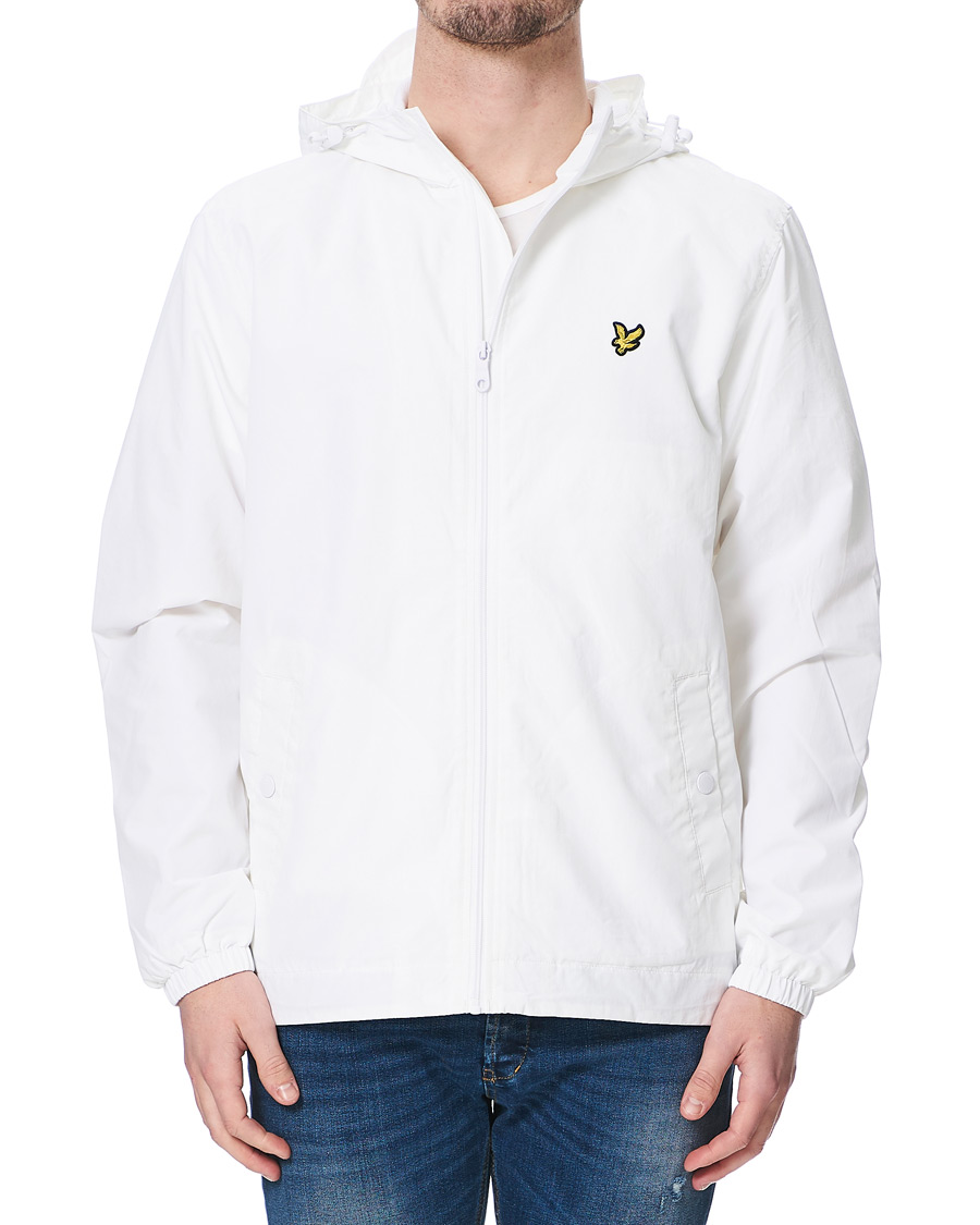 Herre | Jakker | Lyle & Scott | Zip Through Hooded Jacket White