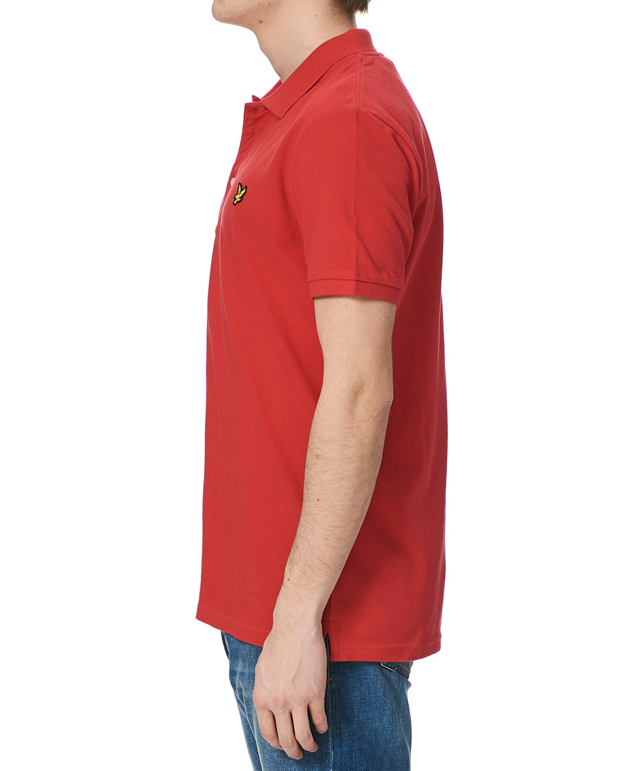 Herre | Polotrøjer | Lyle & Scott | Plain Pique Polo Shirt Gala Red