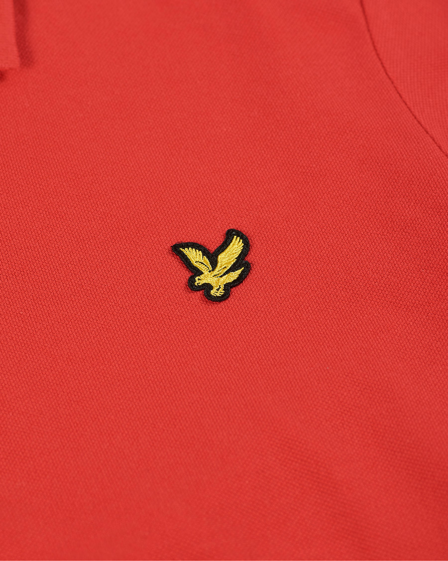 Herre | Polotrøjer | Lyle & Scott | Plain Pique Polo Shirt Gala Red