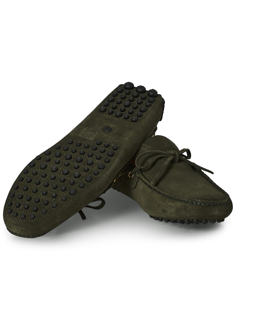 Herre | Car Shoe Driver Moccasin Dark Green Suede | Car Shoe | Driver Moccasin Dark Green Suede