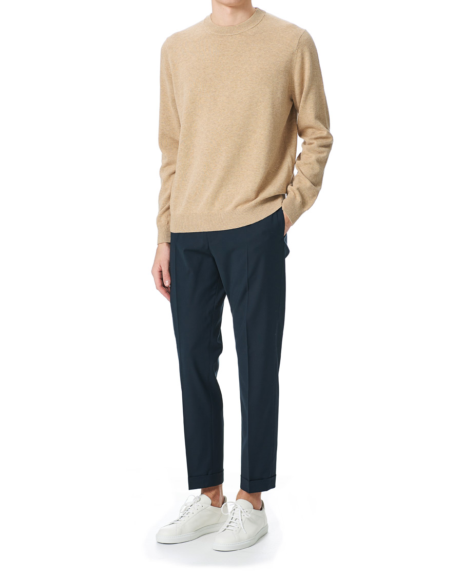 Herre | Trøjer | Samsøe Samsøe | Samsøe & Samsøe Thijs Cotton/Cashmere Crew Neck Humus