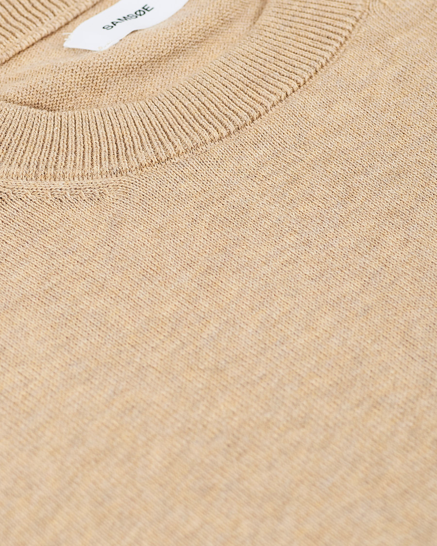 Herre | Trøjer | Samsøe Samsøe | Samsøe & Samsøe Thijs Cotton/Cashmere Crew Neck Humus