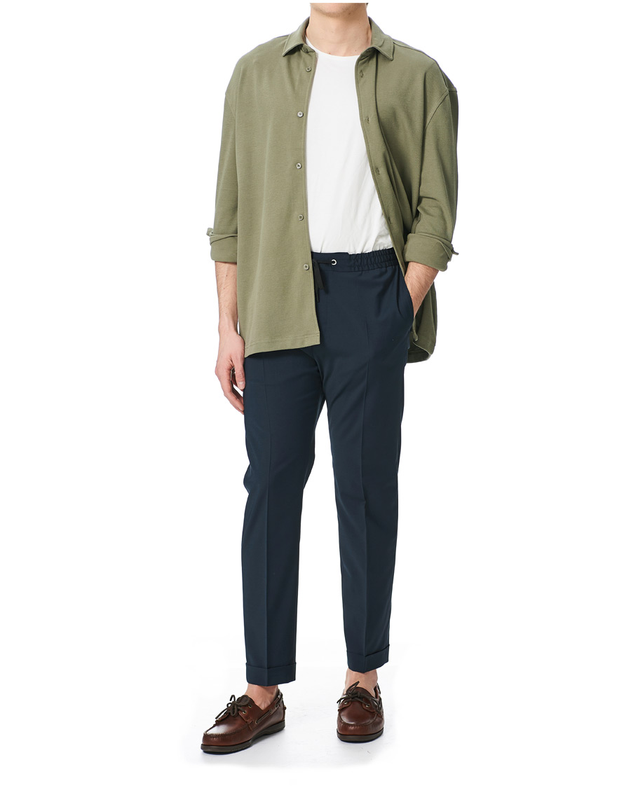 Herre | Trøjer | Samsøe Samsøe | Samsøe & Samsøe Abuto Cotton Piquet Shirt Deep Lichen Green