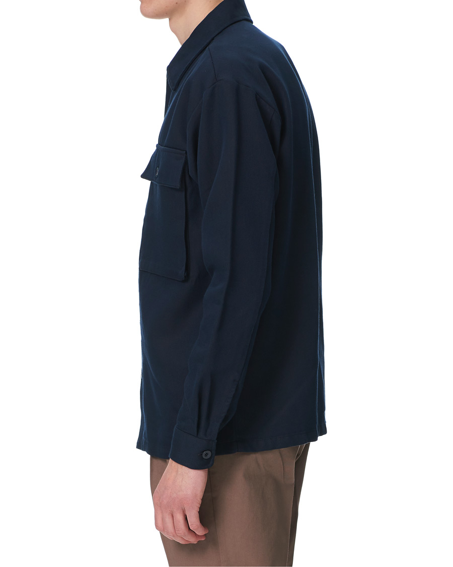 Herre | Skjorter | Samsøe Samsøe | Samsøe & Samsøe Vega Cotton/Lyocel Shirt Jacket Sky Captain