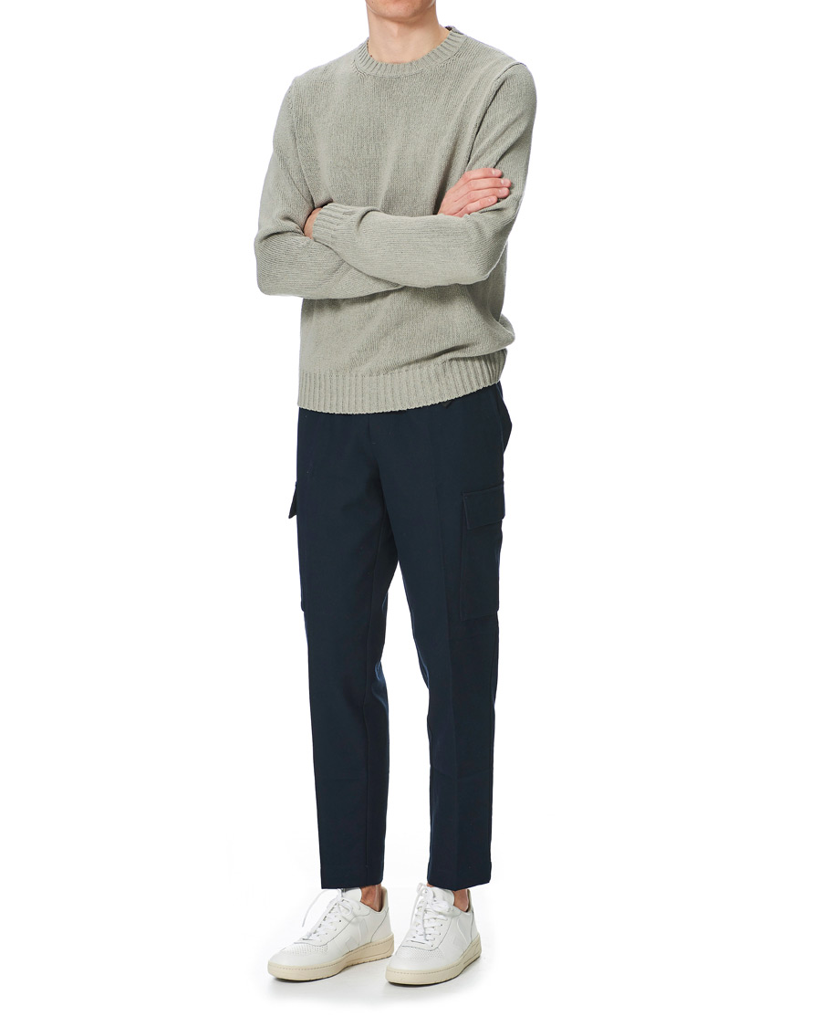 Herre | Bukser | Samsøe Samsøe | Samsøe & Samsøe Agnar Cotton/Wool Cargo Pants Sky Captain