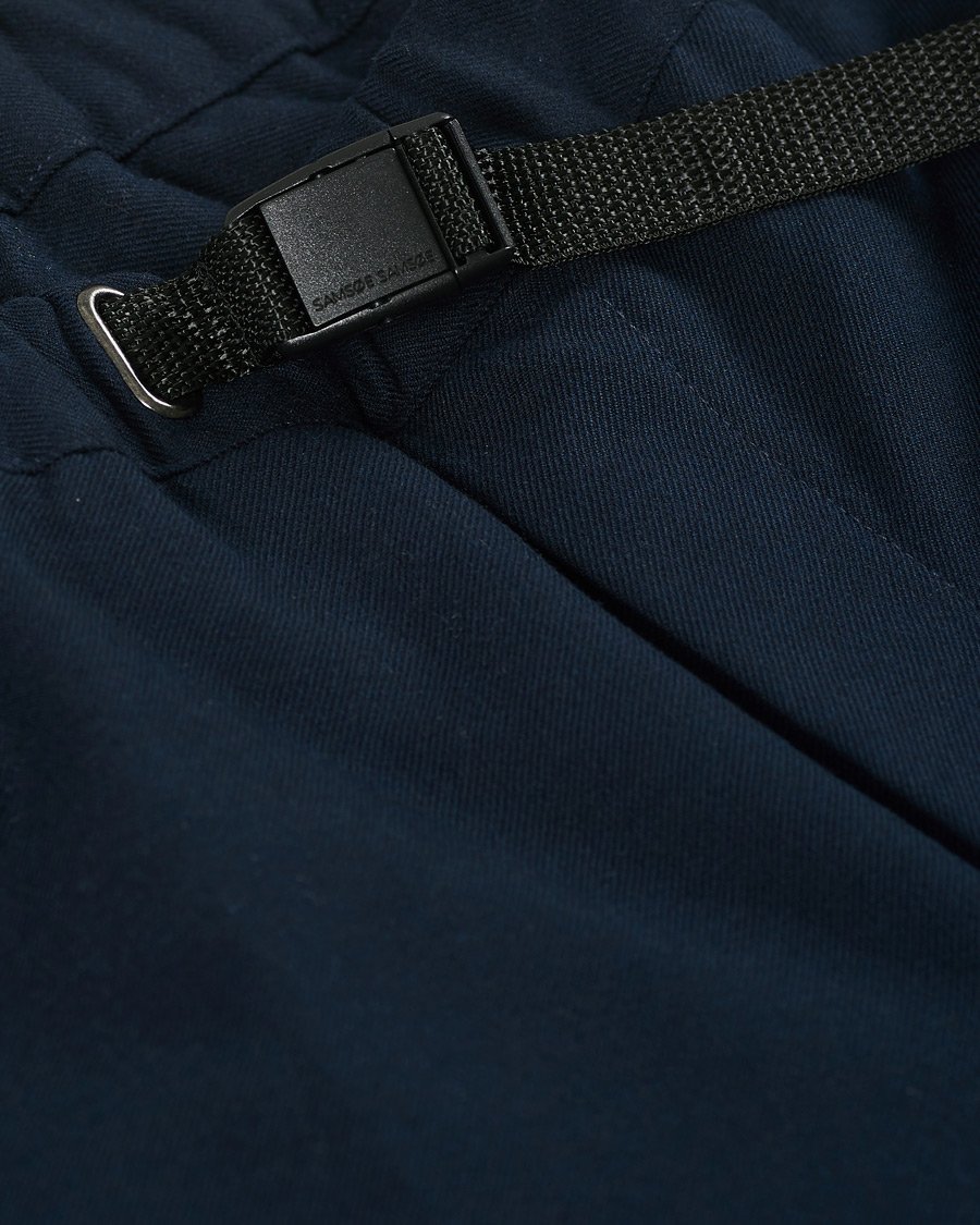 Herre | Bukser | Samsøe Samsøe | Samsøe & Samsøe Agnar Cotton/Wool Cargo Pants Sky Captain