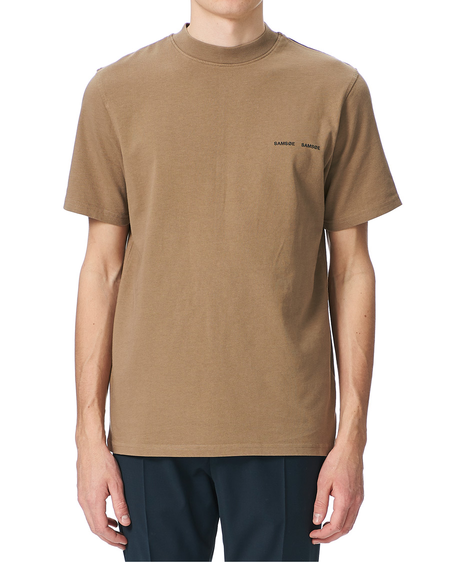 Herre | T-Shirts | Samsøe Samsøe | Samsøe & Samsøe Norsbro Short Sleeve Logo Tee Caribou