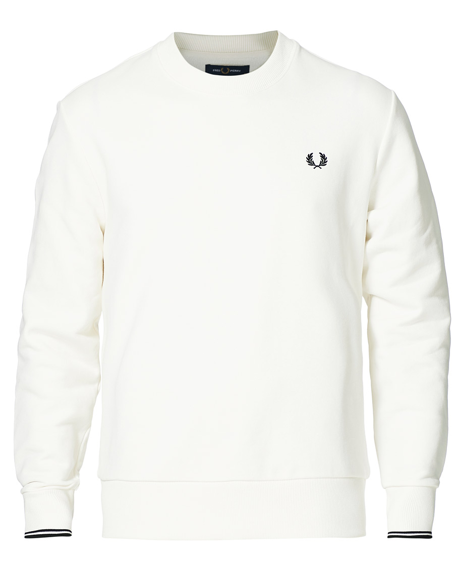 Herre | Trøjer | Fred Perry | Crew Neck Sweatshirt Snow White