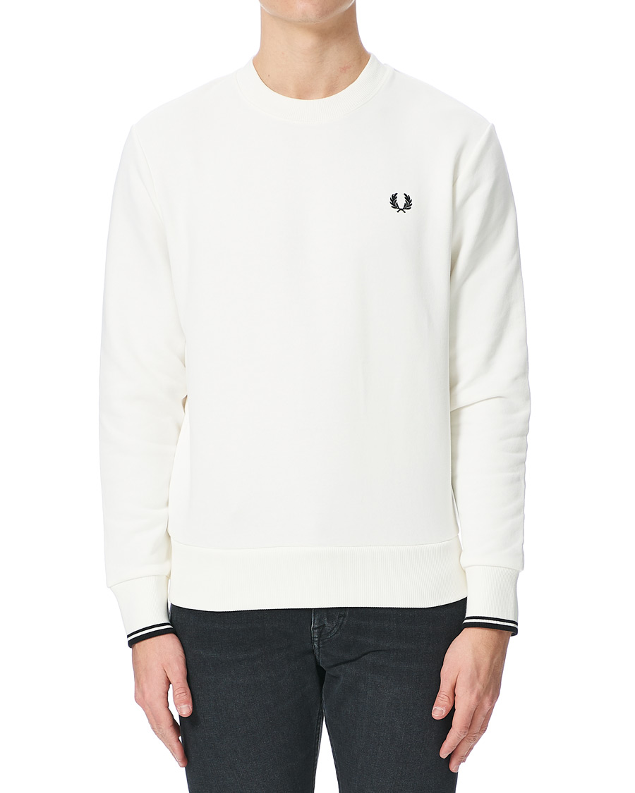 Herre | Trøjer | Fred Perry | Crew Neck Sweatshirt Snow White