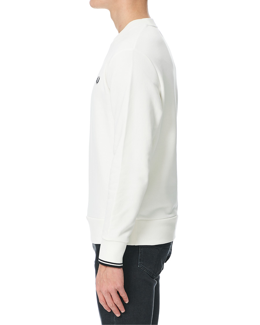 Herre | Trøjer | Fred Perry | Crew Neck Sweatshirt Snow White