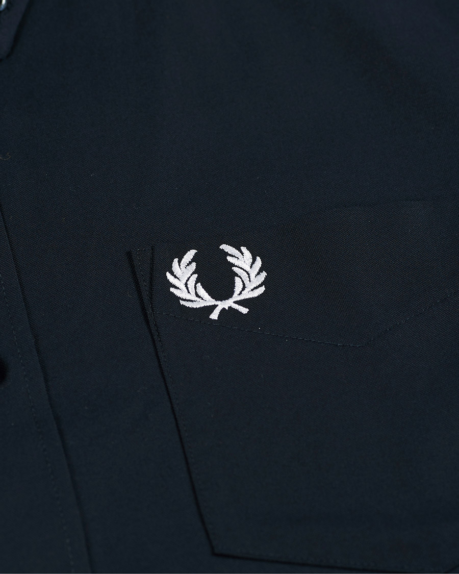 Herre | Skjorter | Fred Perry | Short Sleeve Oxford Shirt Navy