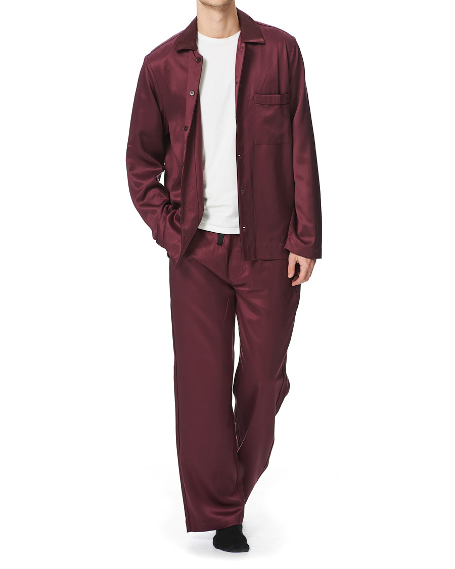 Herre | Pyjamas & Morgenkåber | CDLP | Home Suit Long Sleeve Top Burgundy