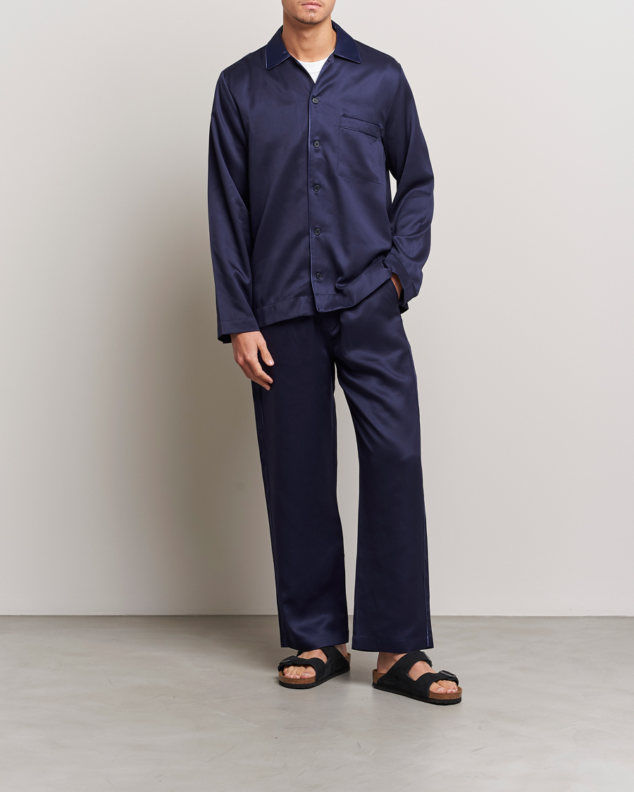 Herre | Loungewear | CDLP | Home Suit Long Sleeve Top Navy Blue