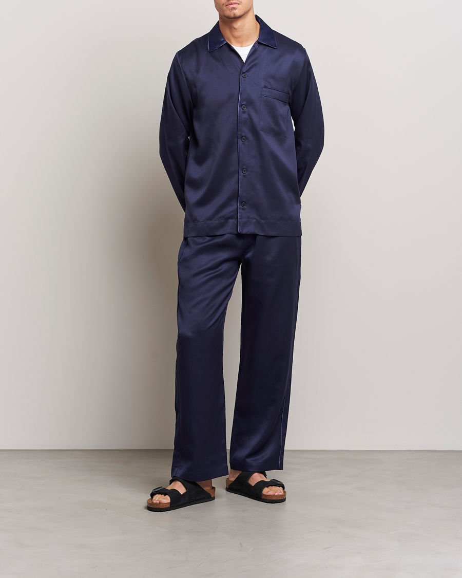 Herre | Loungewear | CDLP | Home Suit Long Bottom Navy Blue