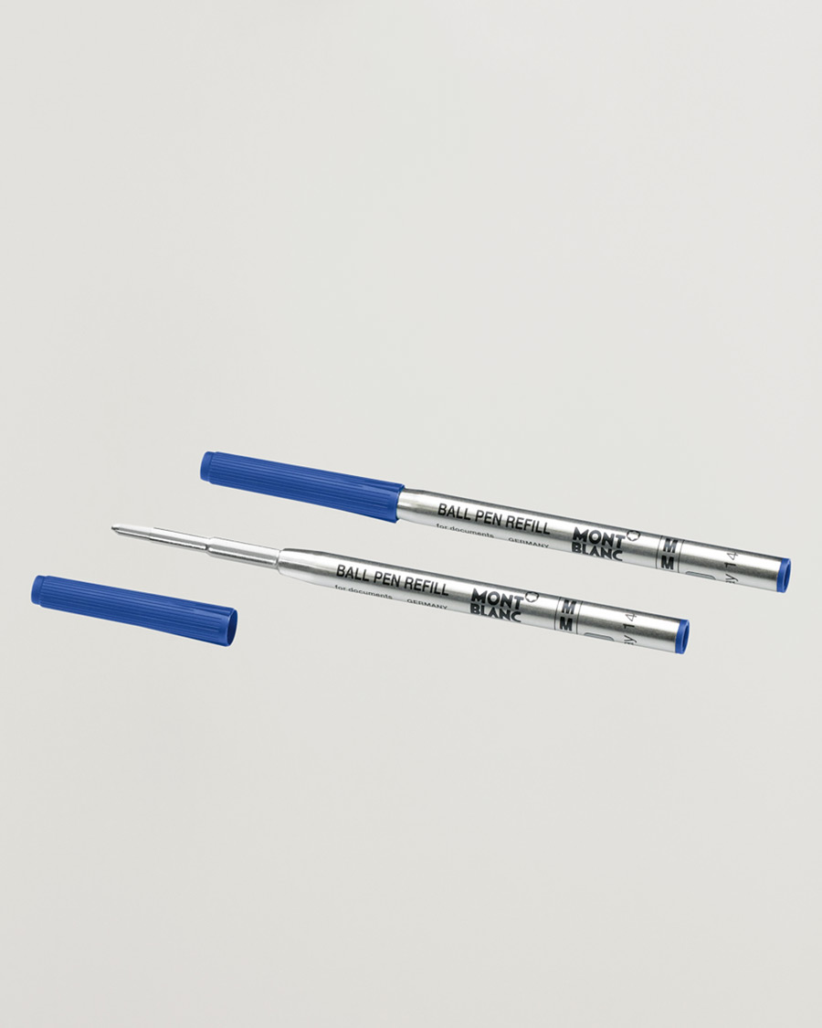 Montblanc 2 Ballpoint Pen Refill Royal Blue CareOfCarl.dk