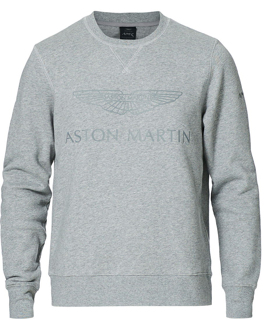 Herre | Trøjer | Hackett | AMR Wings Logo Sweatshirt Grey Marl