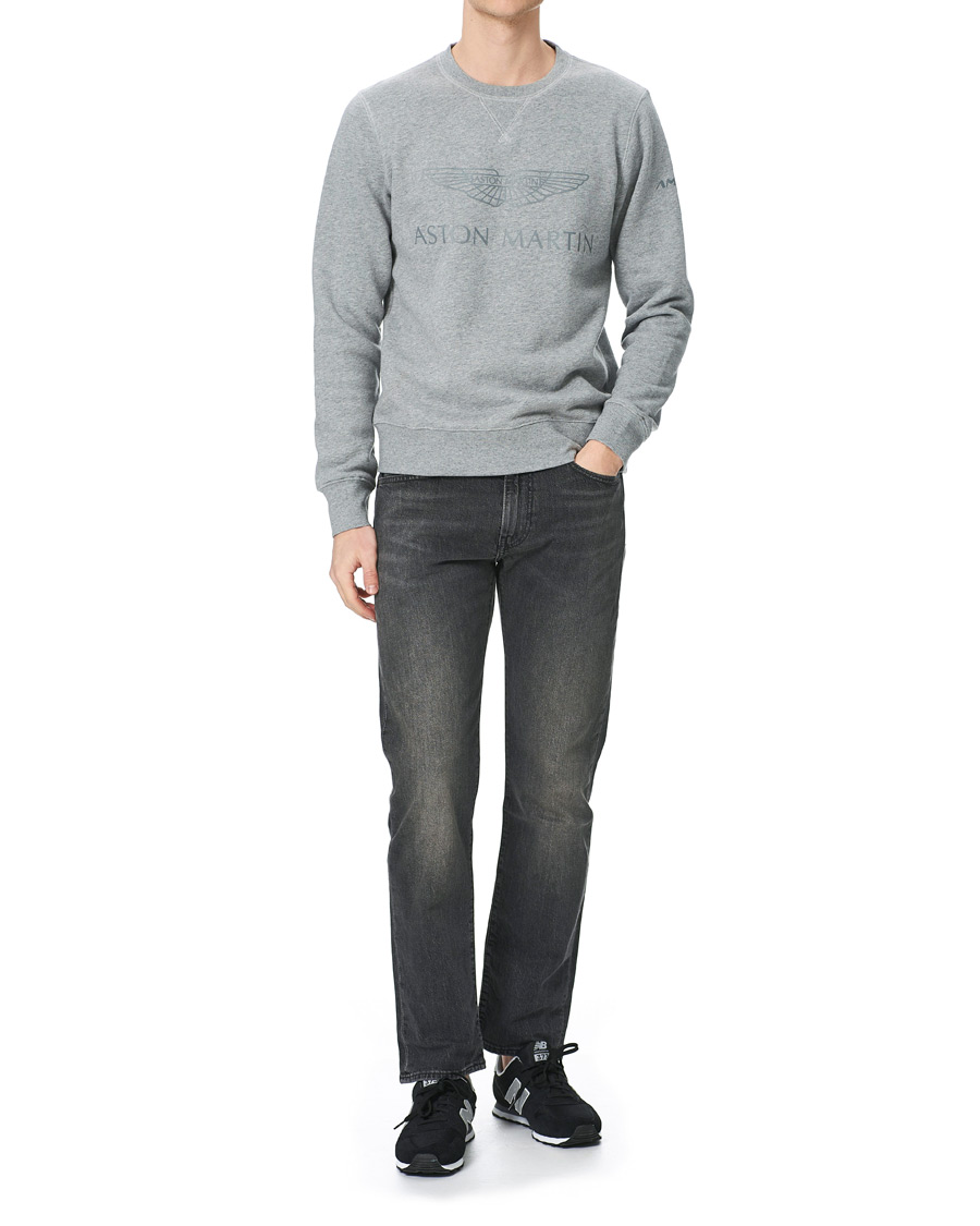 Herre | Trøjer | Hackett | AMR Wings Logo Sweatshirt Grey Marl