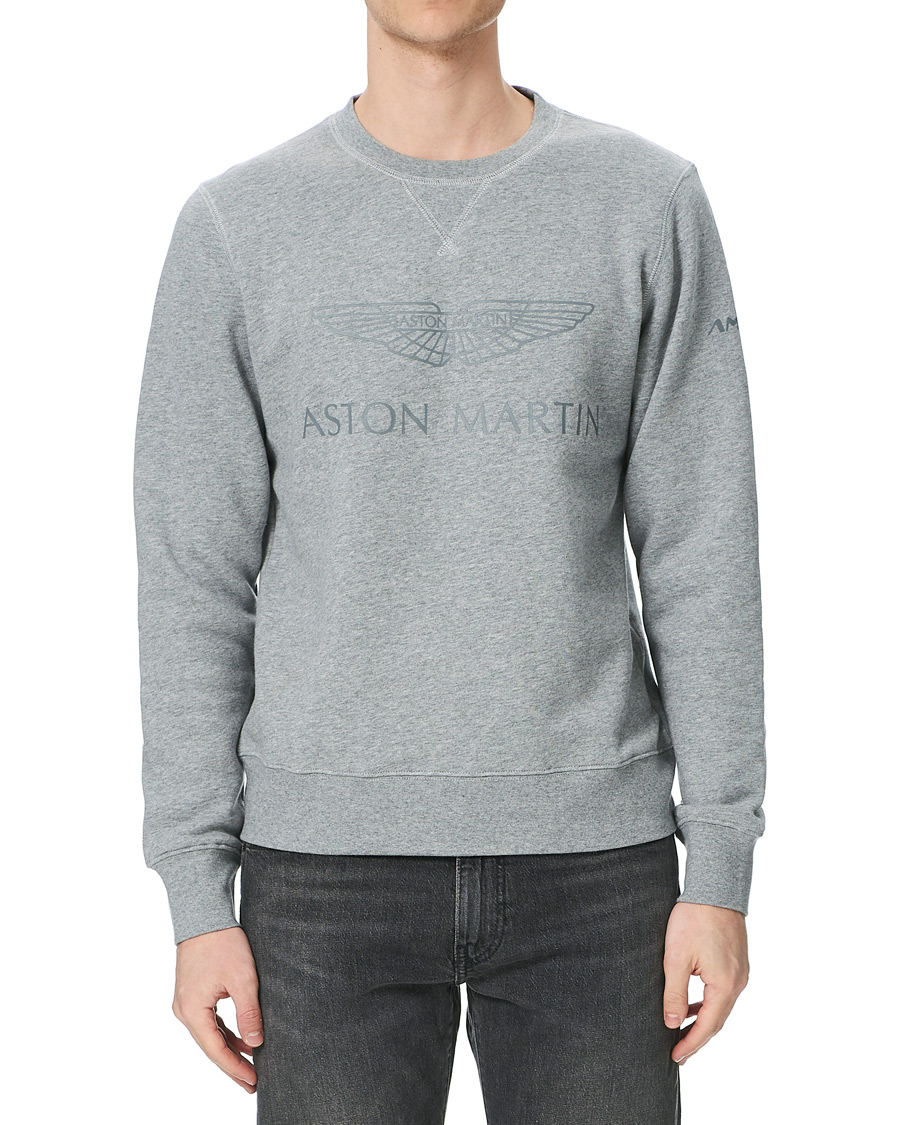 Herre | Trøjer | Hackett | AMR Wings Logo Sweatshirt Grey Marl