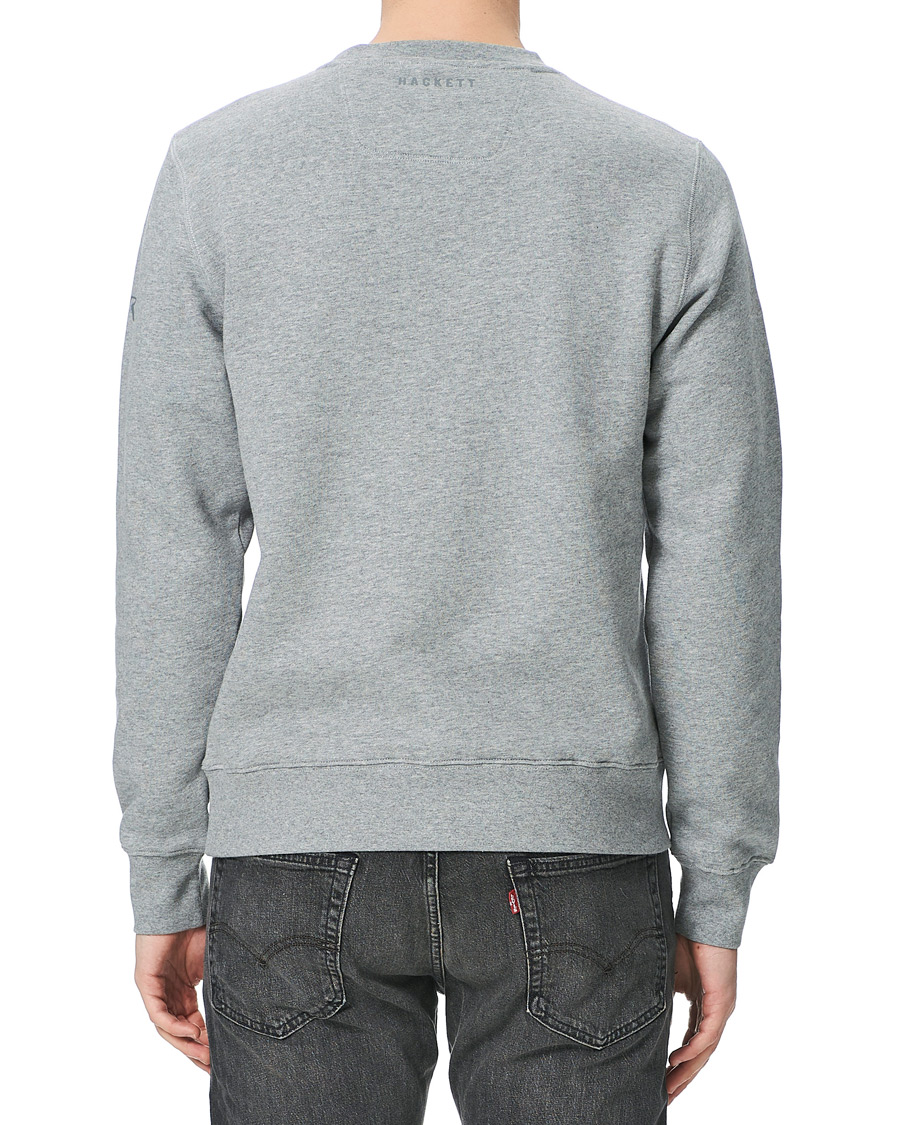 Herre | Trøjer | Hackett | AMR Wings Logo Sweatshirt Grey Marl