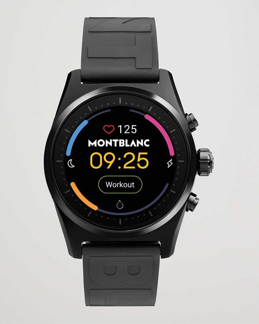Herre | Gummirem  | Montblanc | Summit Lite Smartwatch Black Rubber Strap