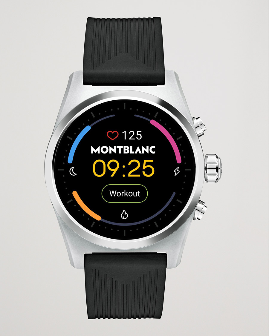 Herre | Gummirem  | Montblanc | Summit Lite Smartwatch Grey/Black Rubber Strap