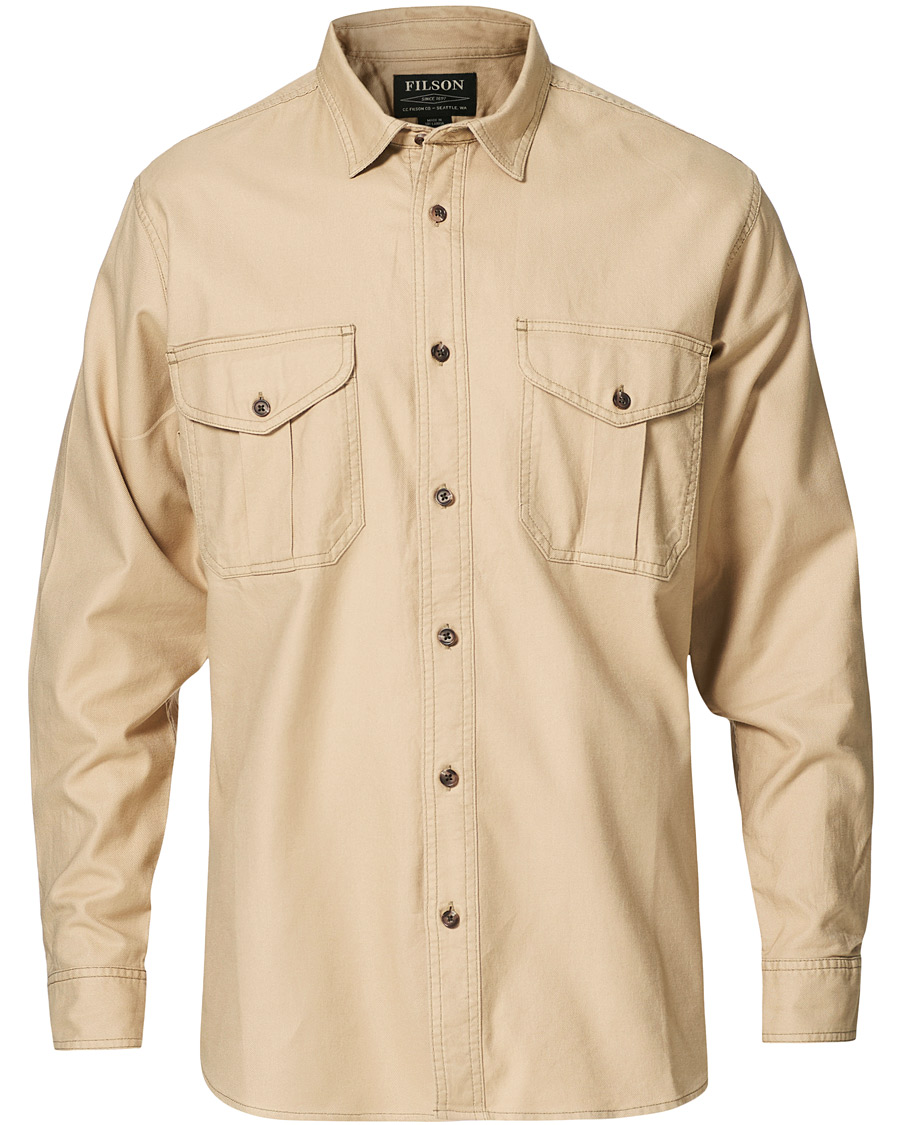 Herre | Skjorter | Filson | Lightweight Alaskan Guide Shirt Light Khaki