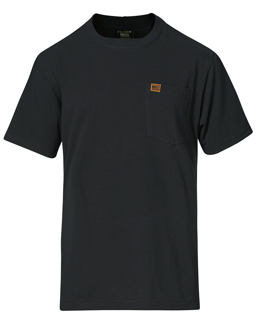 Herre | T-Shirts | Filson | Pioneer Solid One Pocket Tee Black