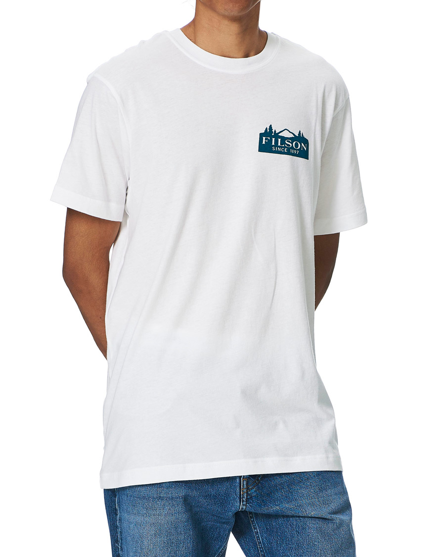 Herre | T-Shirts | Filson | Ranger Graphic Tee Bright White