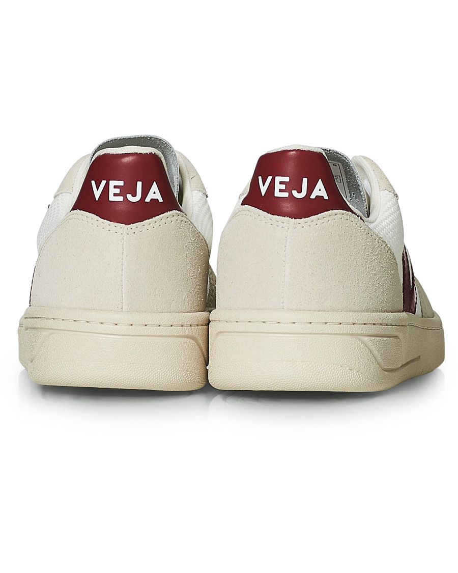 Herre | Veja V-10 Mesh Sneaker White/Natural Marsala | Veja | V-10 Mesh Sneaker White/Natural Marsala