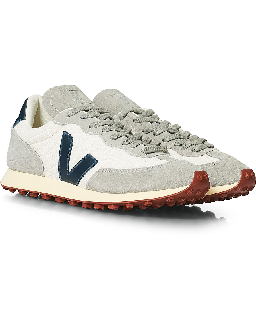 Herre | Veja Rio Branco Running Sneaker Gravel Nautico Oxford Grey | Veja | Rio Branco Running Sneaker Gravel Nautico Oxford Grey