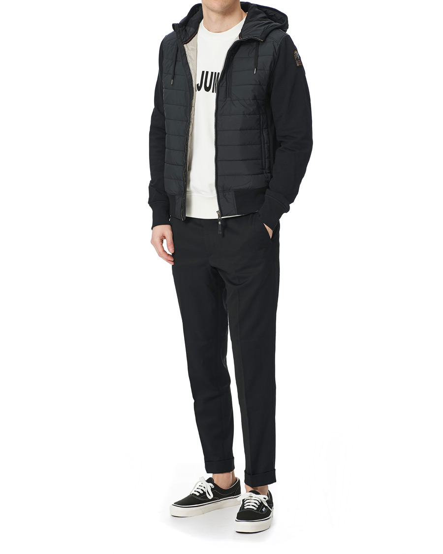 Herre | Jakker | Parajumpers | Ivor Fleece Hooded Hybrid Black
