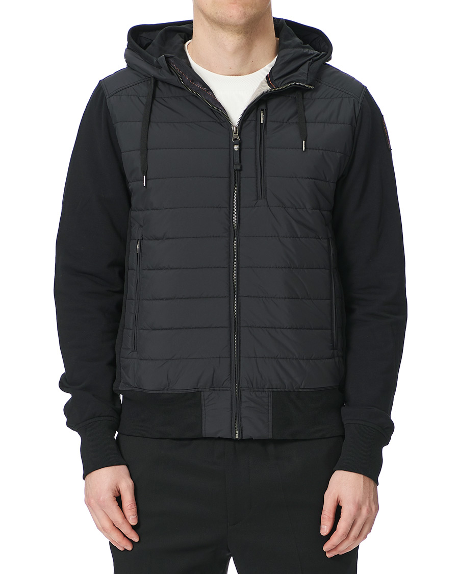 Herre | Jakker | Parajumpers | Ivor Fleece Hooded Hybrid Black