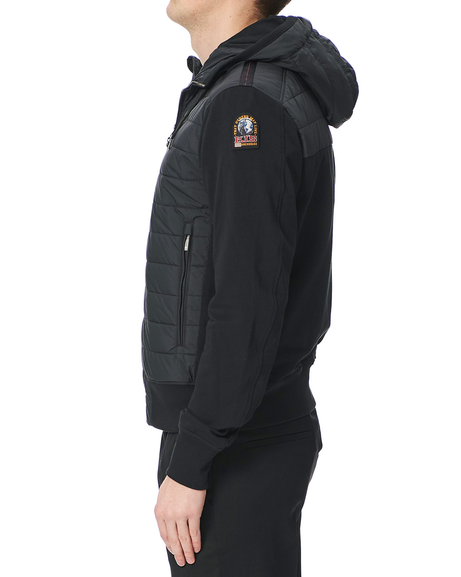 Herre | Jakker | Parajumpers | Ivor Fleece Hooded Hybrid Black
