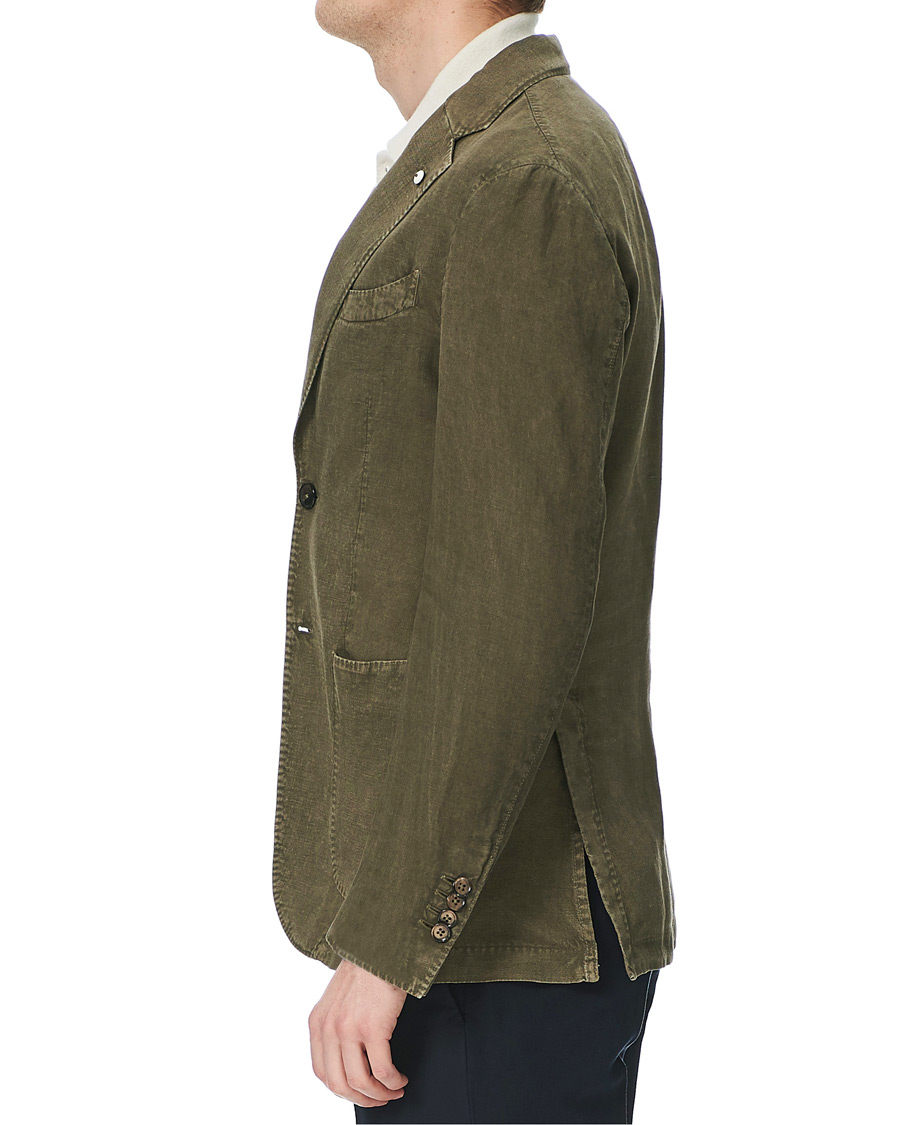 Herre | Blazere & jakker | L.B.M. 1911 | Jack Regular Fit Linen Blazer Moss Green